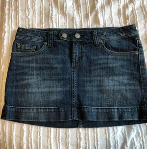 Denim Mini Skirt Blue Size 8 thumbnail 1