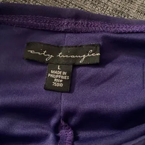 Vintage Y2K City Triangles Purple Asymmetrical Ruffle Formal Dress Medium thumbnail 6