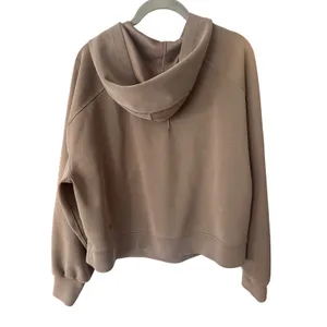 Lululemon‎ Softstreme Hoodie Size 12 Nomad Brown Pullover Sweatshirt thumbnail 3