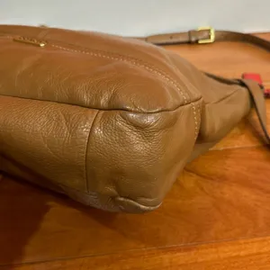 Coach British Tan Leather Hobo‎ Adj. Strap 2 Way Shoulder Zip Close thumbnail 12