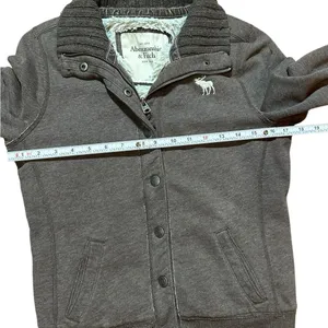 Y2K Abercrombie & Fitch Faux Fur Lined Preppy Soft‎ Girl Cozy Core Jacket 2000s thumbnail 9