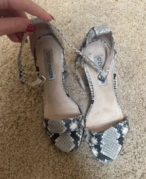 Steve Madden Snakeskin Heels thumbnail 1