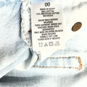 90s baggy thrashed jeans light‎ wash zipper fly retro style denim juniors teen thumbnail 9