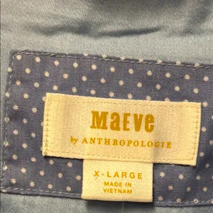 NWT MAEVE by Anthropologie Light Blue Women's Top *flaw noted* thumbnail 7