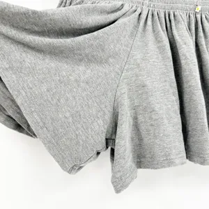 Natural Life Womens Smocked Waist Shorts Gray Ruffle Trim Daisy Charm‎ Size XS thumbnail 5
