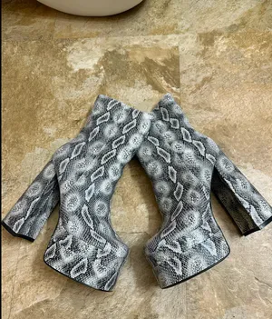 Snakeskin Booties Size 7 thumbnail 2