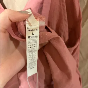 Halara V Neck Tie Pocket Mini Linen-Feel Dress thumbnail 6