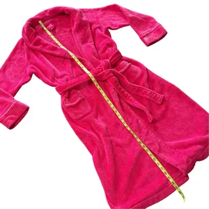 Victoria's Secret Cozy Plush Robe Vibrant Hot Pink Color Matching Fabric Belt XL thumbnail 7