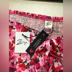 Zexxxy Women's Floral Pink Long Sleeves Ruffle Dress Size XL NWT thumbnail 7