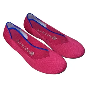 Rothy's Womens The Flat Round Toe Cherry Scooter Ballet Flats Shoes Red Size‎ 7 thumbnail 3