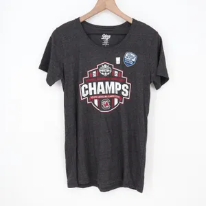 Blue 84 South Carolina Gamecocks 2015 Tournament Champs V-Neck Tee Black L thumbnail 2