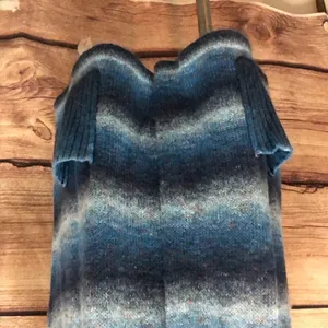 Dressbarn blue ombré short sleeve sweater thumbnail 3