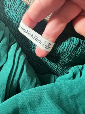 Abercrombie Women's green Long-Sleeve Peasant Blouse thumbnail 7