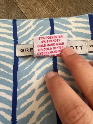 Gretchen Scott Wildcat Light Dress In Blue size S‎ thumbnail 11