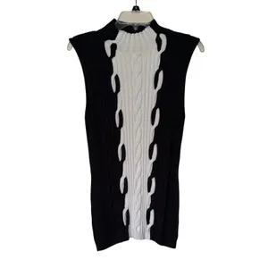 Etcetera Black White Cable Knit 2 Piece Skirt Set small thumbnail 3