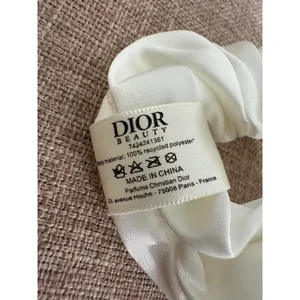 Christian Dior Beauty White Satin Hair Scrunchie thumbnail 3