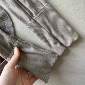 The Slim Skirt Ribbed Henley Top thumbnail 7