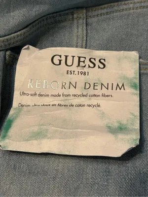 NWT GUESS Lidia Reborn Denim Dress L Light Wash Bustier Bodycon thumbnail 11