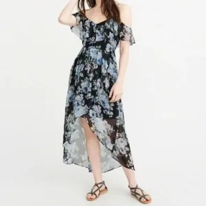 Abercrombie and Fitch high low dress Abercrombie & Fitch floral flowy sundress f thumbnail 4