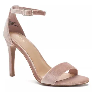 Apt 9 Blush Pink Velvet Open Toe Heel Sandals Size 6.5 – NWOT thumbnail 1