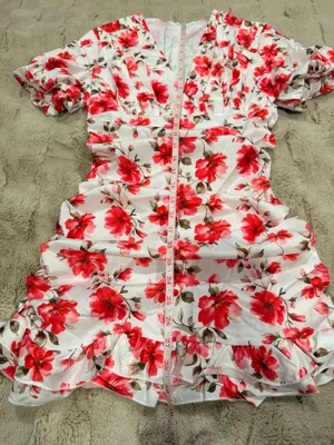 Floral Dress Dainty Feminine Cottage Core Coquette Fairy Whimsical Romantic Chic thumbnail 9