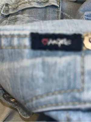 Angels Jeans Pale Blue Relaxed High-Rise Denim size 8 thumbnail 8