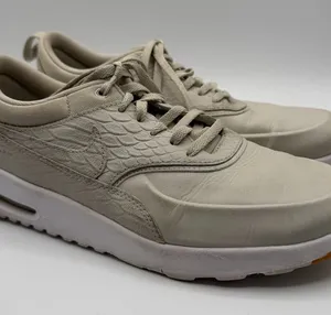 Nike Air Max Thea Premium Light Bone Snakeskin Sneakers Women’s 8 616723-020 thumbnail 1