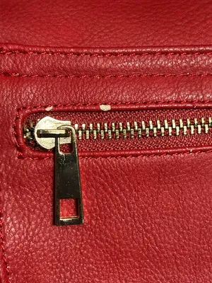 Women’s Red & Floral Crossbody Bag With Brown Strap Shoulder Purse thumbnail 5
