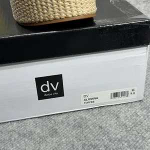 Dolce Vita Size-6.5 Women's Alumina Espadrille Sandals Wedge Brown thumbnail 5