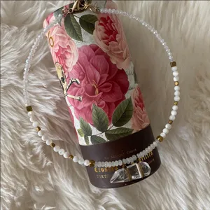 Beaded Choker Necklace With Crystal thumbnail 2