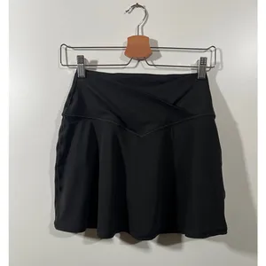 Crossover Tennis Skort OFFLINE By Aerie Real Me Size Large in Black thumbnail 2