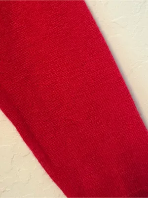 Rachel Zoe red v-neck long sleeve 100% 2-ply cashmere sweater size small thumbnail 14