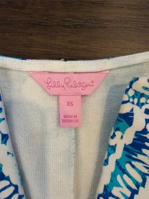 Lilly Pulitzer Harper Engineered Shift Resort White To The Sea Size XS - C69-008 thumbnail 3