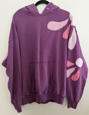 Free People It's A Vibe Hoodie Purple Women's Size Small thumbnail 1