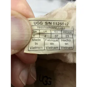 Womans Ugg Slip On Moccasins Size 6 Chestnut Lined thumbnail 5