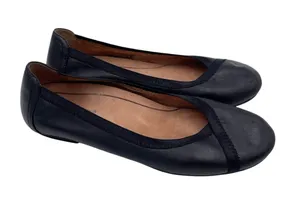 Vionic Caroll Ballet Flats Women's Size 6.5 Black Leather Comfort Shoes Chic thumbnail 1