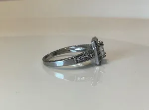 Silver Tine Crystal Ring thumbnail 3