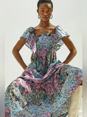 ANTHROPOLOGIE Clementina Eyelet Maxi Dress thumbnail 7