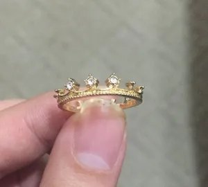 Gold Plated Crown Ring thumbnail 3