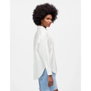 Madewell Top Womens 2XS White Oversized Button Up Shirt Casual Cotton‎ NU392 thumbnail 4