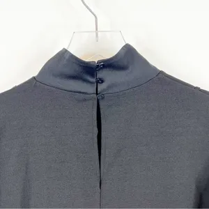 ZARA Paneled Satin‎ Top Women's Size S Black Minimalist Chic thumbnail 5