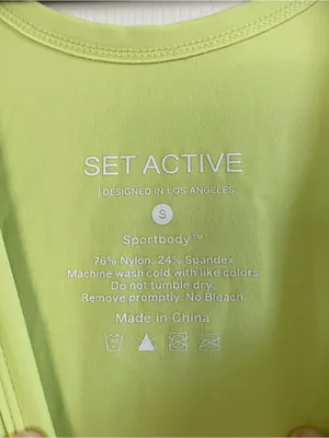 Women’s SET Active Sportbody Shortysuit Highlighter Yellow Size S thumbnail 4
