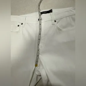 Ralph Lauren Women's Classic White Straight Leg Jeans Size 8 thumbnail 14