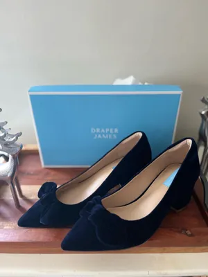 Draper James Frances in Navy Velvet thumbnail 5