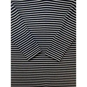 Express Womens Black White Striped V-Neck Long Sleeve Bodycon Midi Dress Medium‎ thumbnail 6
