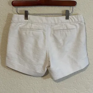 Lilly Pulitzer‎ White Textured Shorts Women's Size 2 Button Fly Casual Summer thumbnail 3