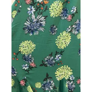 LOFT green floral maxi skirt with‎ a tiered silhouette Green Size Medium thumbnail 4