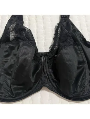 Elomi 34L Morgan Stretch Banded Underwire Bra Style EL4111 Black Full Figure thumbnail 2