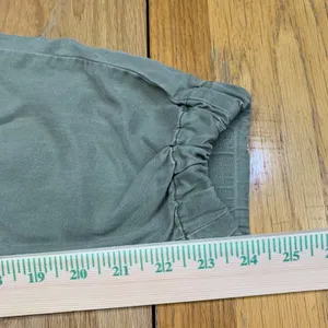 Abercrombie and Fitch Olive Green Jogger Pants‎ Smocked Waist Women Size Small thumbnail 5
