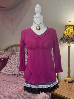 Y2K Babydoll Sweater Top thumbnail 7